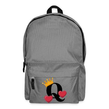 Queen of Hearts - Backpack - elephant grey - Front