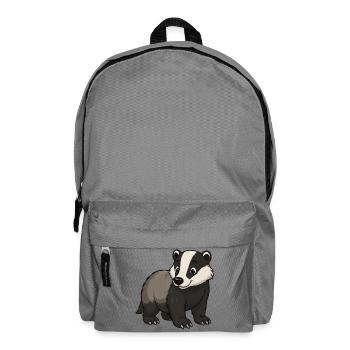 Cuddly Badger Mascot - Backpack - elephant grey - Front