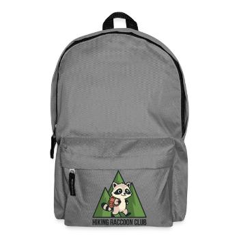 Wandering raccoon in the forest - Backpack - elephant grey - Front