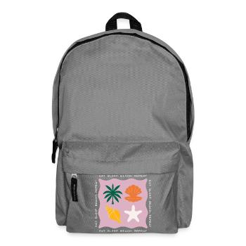 Eat Sleep Beach Repeat Beach Summer - Backpack - elephant grey - Front