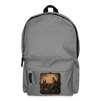  Funny Taubenzüchter Taubensport Brieftaube Herz - Rucksack - Mittelgrau - Vorne