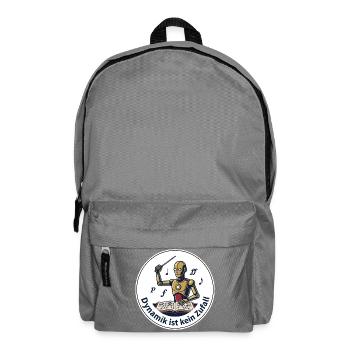 Dynamik ist kein Zufall Dirigent T-Shirt - Rucksack - Mittelgrau - Vorne