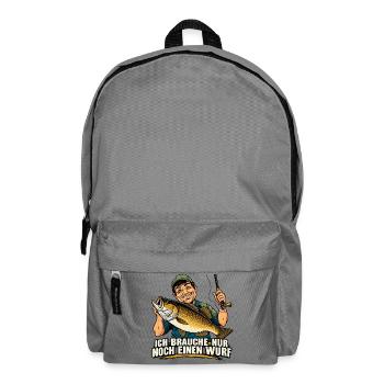 ICH BRAUCHE NUR NOCH EINEN WURF - Rucksack - Mittelgrau - Vorne