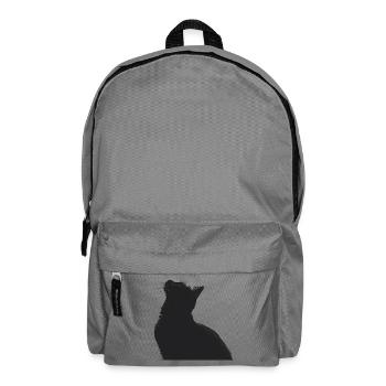 Nachtkatzen Silhouette - Rucksack - Mittelgrau - Vorne