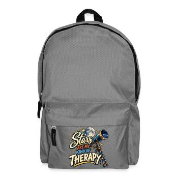 Sterne sind meine Art von Therapie – lustiges Sternegucken als - Rucksack - Mittelgrau - Vorne