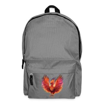 Vibrierender Feuer-Phönix - Rucksack - Mittelgrau - Vorne