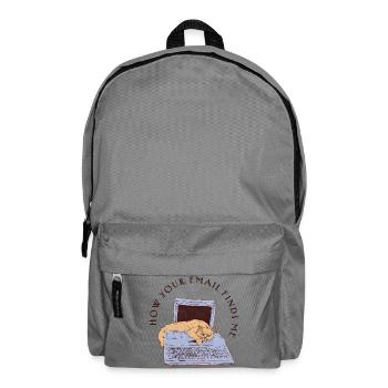 WIE DEINE E-MAIL MICH GEFUNDEN HAT - Rucksack - Mittelgrau - Vorne