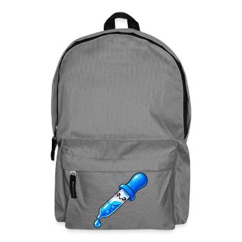 Kawaii Blauer Tropfendropper - Rucksack - Mittelgrau - Vorne
