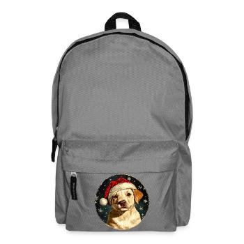 Border Collie Weihnachten - Rucksack - Mittelgrau - Vorne