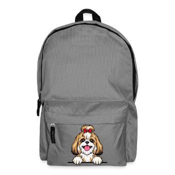 Shih Tzu - Rucksack - Mittelgrau - Vorne