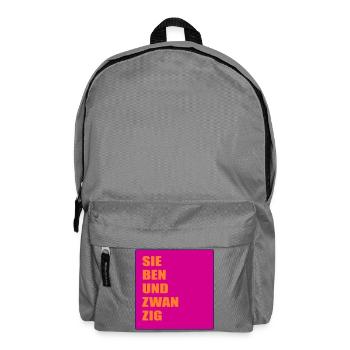 Jahr 2027 Siebenundzwanzig - Rucksack - Mittelgrau - Vorne