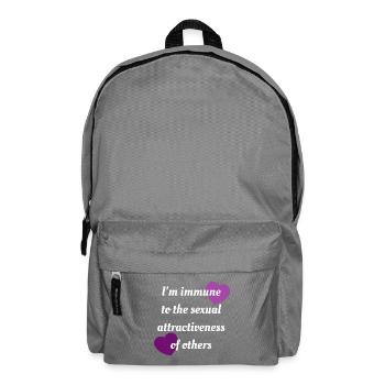 Asexuelle Immunität - Rucksack - Mittelgrau - Vorne