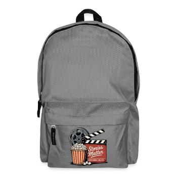 Stories Matter, Popcorn Helps - Rucksack - Mittelgrau - Vorne