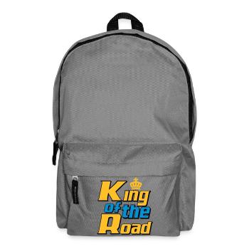 LKW Fahrer,LKW ,Trucker Fun King of the Road (25) - Rucksack - Mittelgrau - Vorne