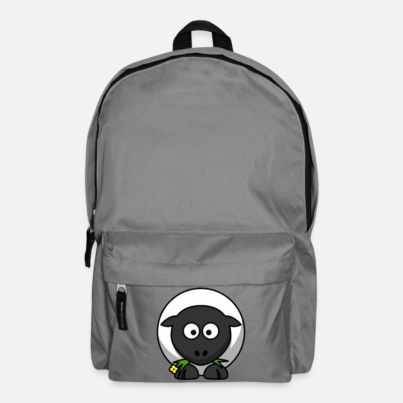 Dessin animé de mouton de nuit au clair de lune - Sac à dos - gris éléphant