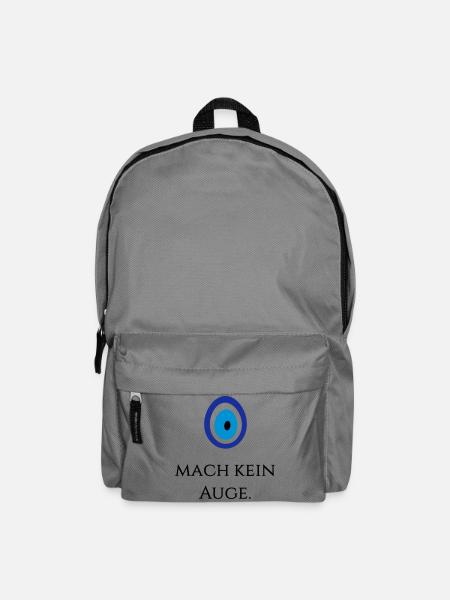 Mach kein Auge - Rucksack - Mittelgrau
