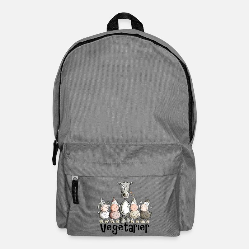 Vegetarier Wolf - Rucksack - Mittelgrau