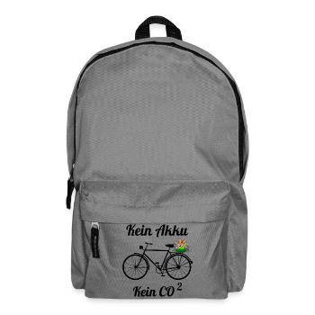 Fahrrad ohne Akku - Rucksack - Mittelgrau - Vorne