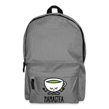 Namastea Namaste Yoga Méditation thé vert Matcha - Sac à dos - gris éléphant - Devant