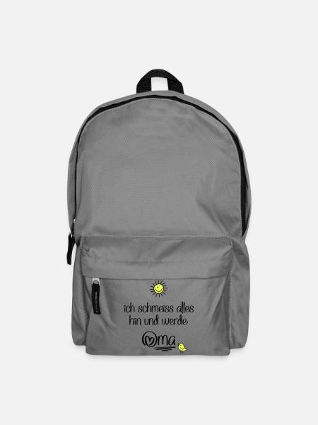 lustige Sprüche für Oma - Rucksack - Mittelgrau