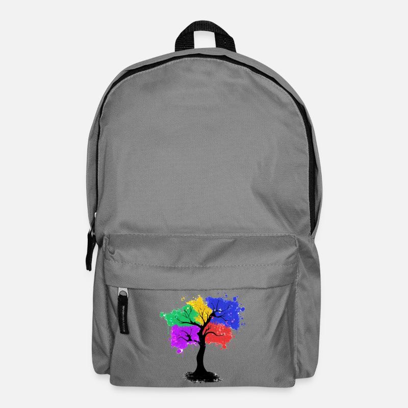 Farbbaum - Rucksack - Mittelgrau