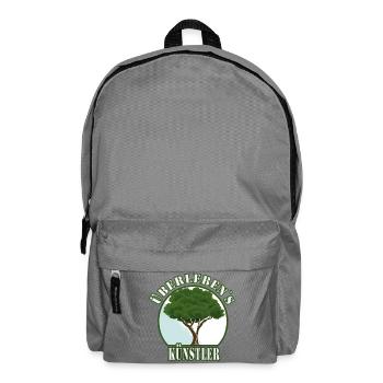 Überlebenskünstler Baum Wald Natur - Schutz Welt - Rucksack - Mittelgrau - Vorne