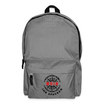 Moin ihr Spacken - Rucksack - Mittelgrau - Vorne
