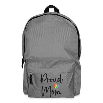Proud Mom - Backpack - elephant grey - Front