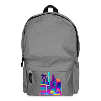80s Skyline - Rucksack - Mittelgrau - Vorne