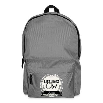 Lieblingsort Juist - Rucksack - Mittelgrau - Vorne