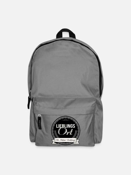 Lieblingsort St. Peter-Ording - Rucksack - Mittelgrau