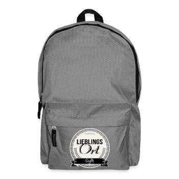 Lieblingsort Sylt - Rucksack - Mittelgrau - Vorne