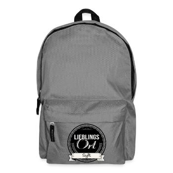 Lieblingsort Sylt - Rucksack - Mittelgrau - Vorne