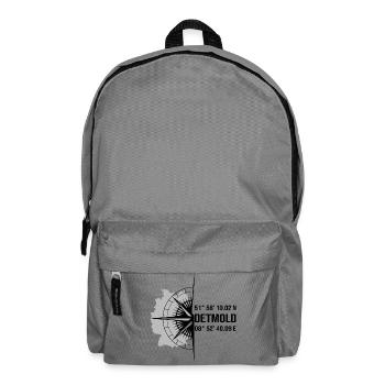 Koordinaten Detmold - Rucksack - Mittelgrau - Vorne