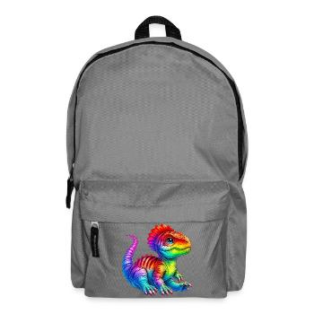 Dinosaurier - Rucksack - Mittelgrau - Vorne