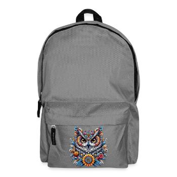Owl - Backpack - elephant grey - Front