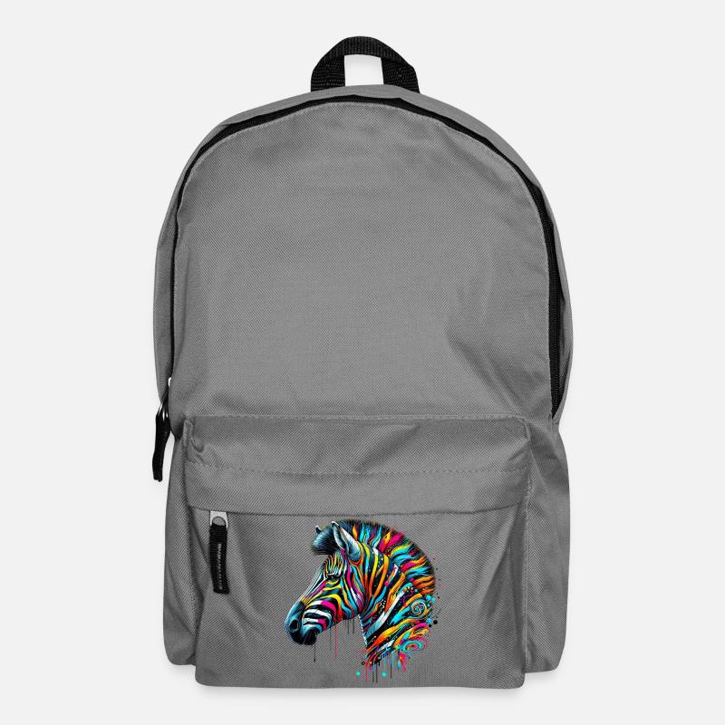 Zebra - Rucksack - Mittelgrau