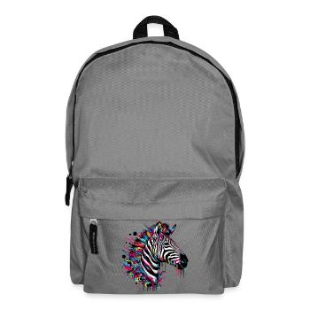 Zebra - Backpack - elephant grey - Front