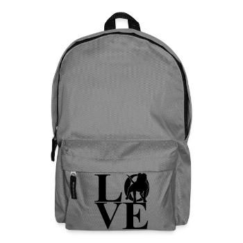 American Bulldog Love Hundemotiv - Rucksack - Mittelgrau - Vorne