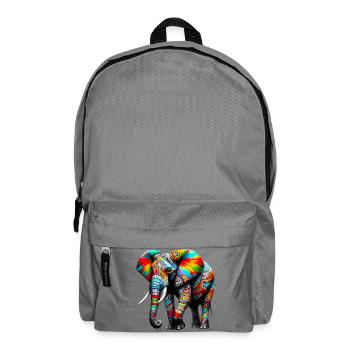 Elefant - Rucksack - Mittelgrau - Vorne