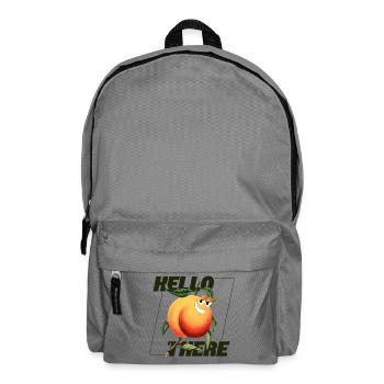 Peach Retro – Déclaration Hello There - Sac à dos - gris éléphant - Devant