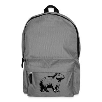 Capybara - Cute Animal Sticker - Rucksack - Mittelgrau - Vorne