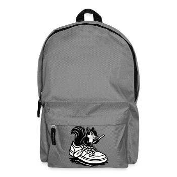Eichhörnchen im Sneaker! - Rucksack - Mittelgrau - Vorne