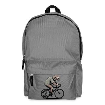 Faultier Reiten Fahrrad Slow Ride Rennrad - Rucksack - Mittelgrau - Vorne