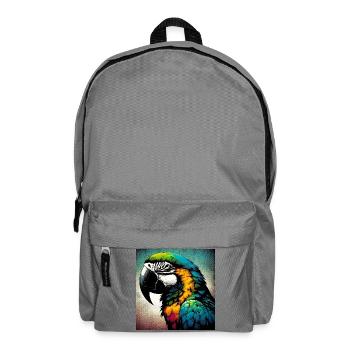 perroquet - Sac à dos - gris éléphant - Devant
