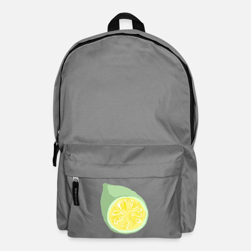Zitrusscheibe Abstrakt - Rucksack - Mittelgrau