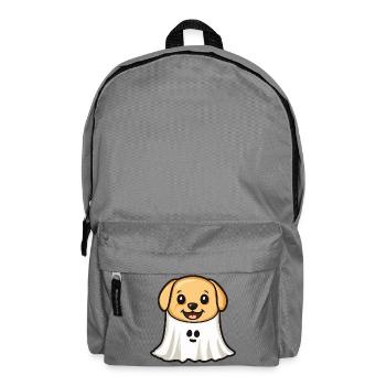 Golden Retriever Dog Halloween Ghost - Backpack - elephant grey - Front