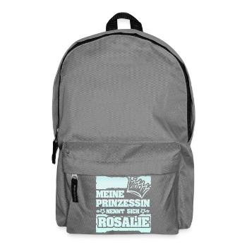 Nom de la fille Rosalie - Sac à dos - gris éléphant - Devant