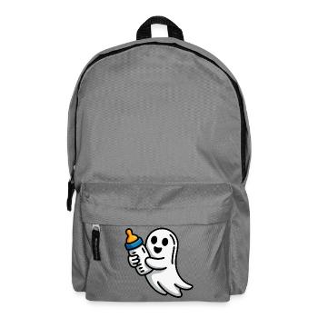 Ghost with pacifier illustration - Backpack - elephant grey - Front