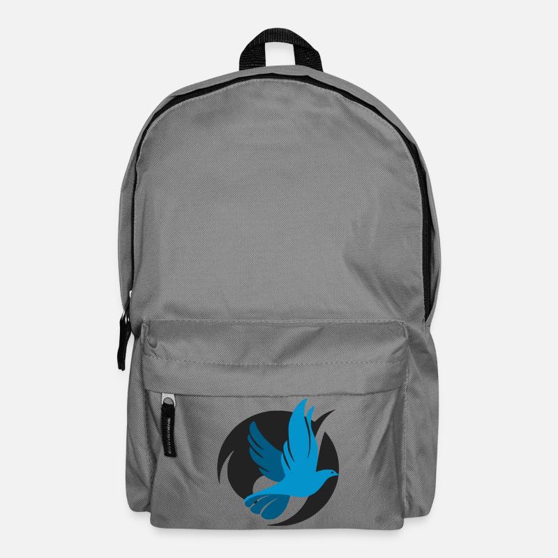 Originales Taubenlogo - Rucksack - Mittelgrau